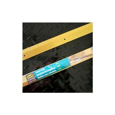 M-D Building Products M-D Carpet Trim Wide, Fluted, 72L, Satin Brass, Screw Nails 79152